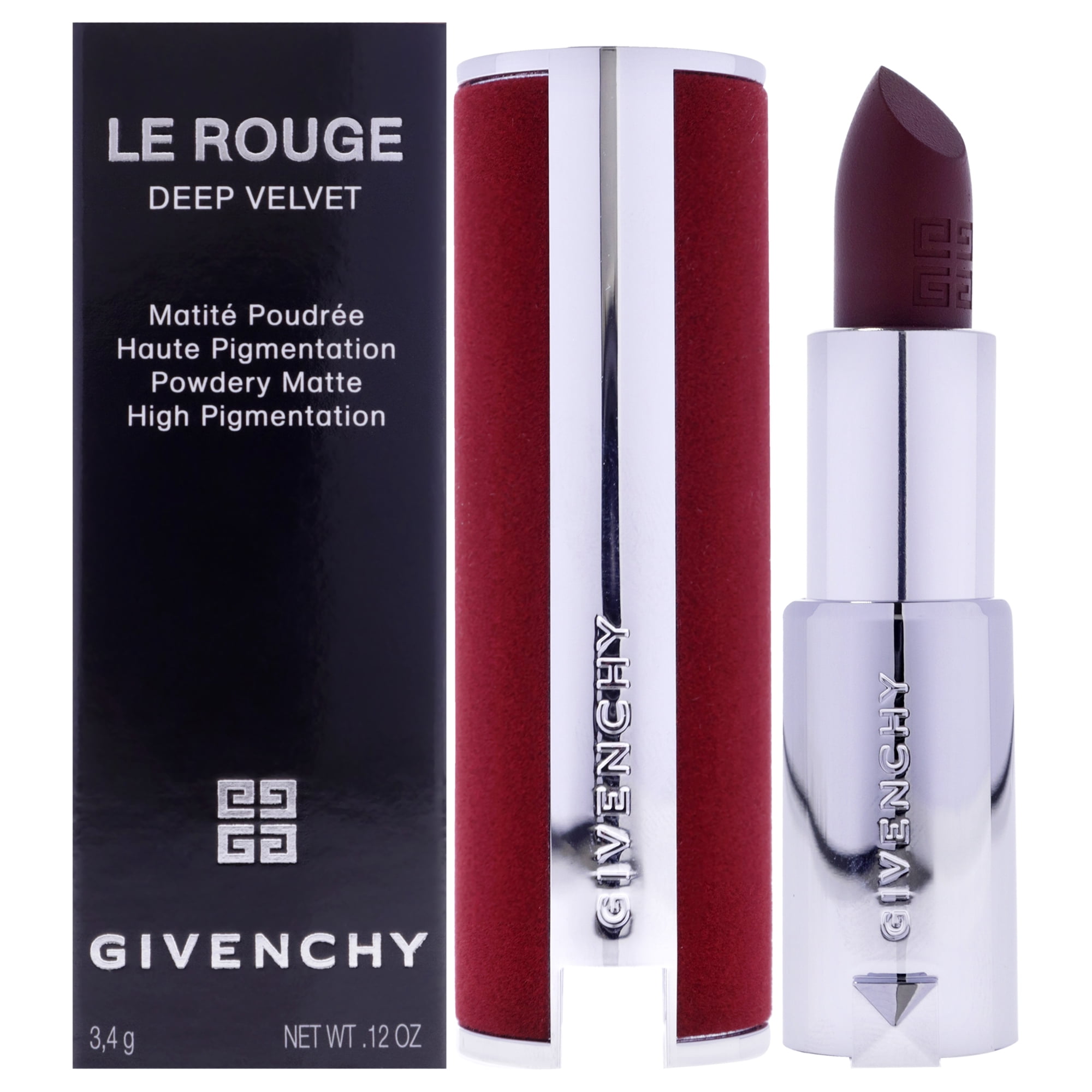 Le Rouge Deep Velvet Matte Lipstick 38 Grenat Fume by Givenchy for Women 0.12 oz Lipstick Walmart