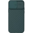 thumbnail image 2 of Dark Green Silicone Ridged Pattern Protective Case With Sliding Camera Cover for iPhone 12 Pro Max + Tempered Glass Screen Protector, 2 of 4