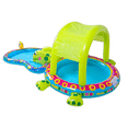 thumbnail image 2 of Banzai Shade 'N Slide Turtle Gonflable Enfant Splash Pool avec Sprinkler, 2 of 8