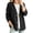 A1 Black, variant on GILIGEGE Womens Oversized Cotton Linen Blazer,Button Up Crew Neck Lightweight Cardigan,Open Front Cardigan Shirt,Solid Color Loose Tops,Casual Long Sleeve Jackets,fall fashion must haves Black L