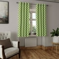 thumbnail image 2 of Ambesonne Lemon Print Grommet Curtain, Vintage Citrus Pattern, 50"x72", Fern Green and Yellow, 2 of 5