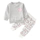 thumbnail image 1 of Gibobby Conjunto térmico bebé Conjunto y trajes de 2 uds para niños pequeños, camisetas y pantalones con estampado de manga larga para niños pequeños(Gris, 3-4 Años), 1 of 5