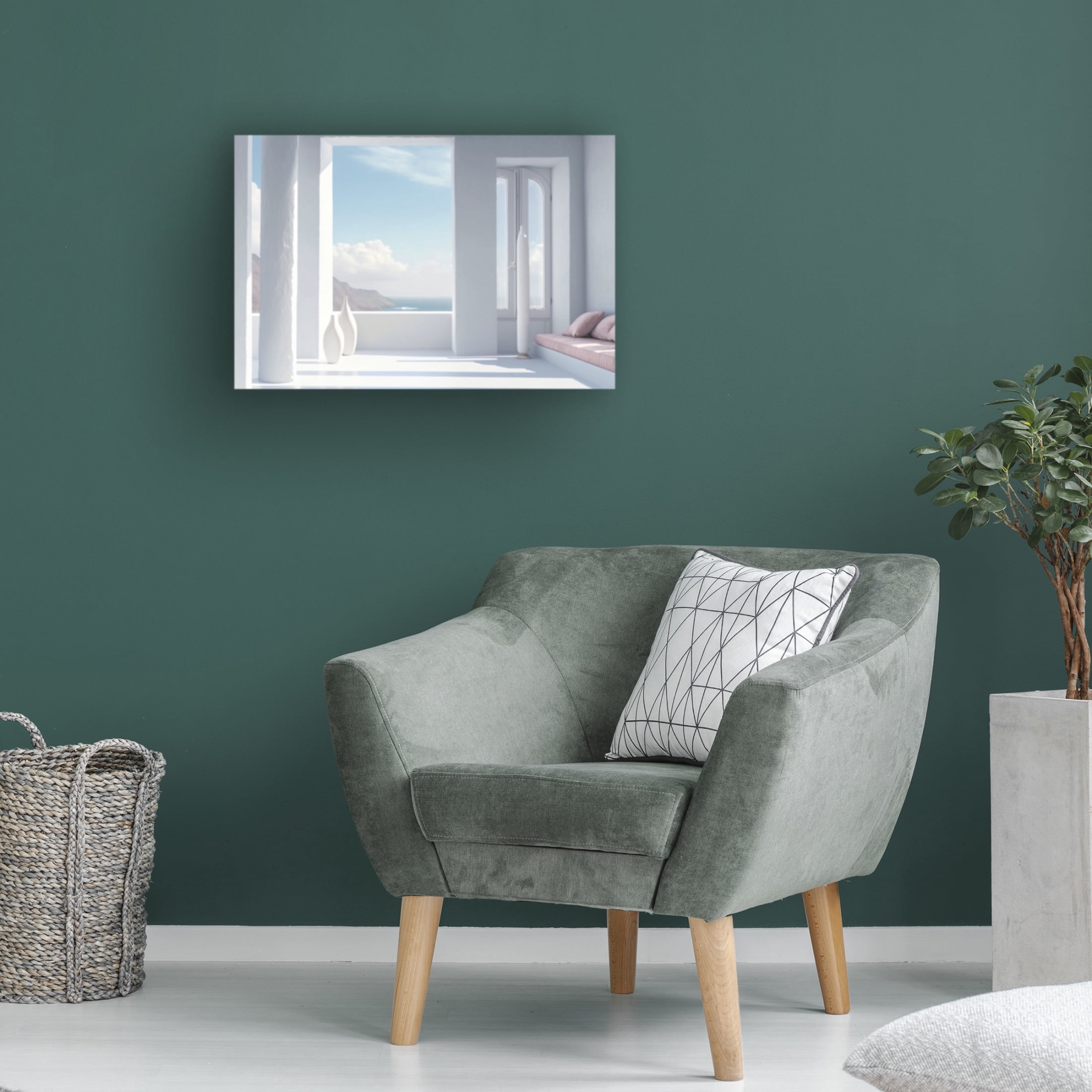 Canvas Wall Art - Ray Heere 'Architectural Photography Balconies 4' Wall Art for Living Room, Bedroom, or Office Décor by Trademark Fine Art - 47 x 30 Inches