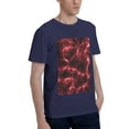 thumbnail image 2 of Bingfone Red Line Men'S Loose Fit Short-Sleeve Pocket T-Shirt, 2 of 7
