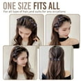 thumbnail image 4 of 4/8PCS Sparkling Crystal Stone Braided Hair Clips, 2022 New Rsvelte Braided Hair Clips for Women, Hair Bands with Clips, Rhinestone Hair Clip, Satin Fabric Hair Clips (5pcs), 4 of 5