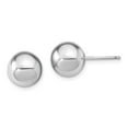 thumbnail image 4 of 925 Sterling Silver RH-pl 8-9mm Wht/Grey Imitation Shell Pearl 3 Earring Set; for Adults and Teens; for Women and Men, 4 of 7