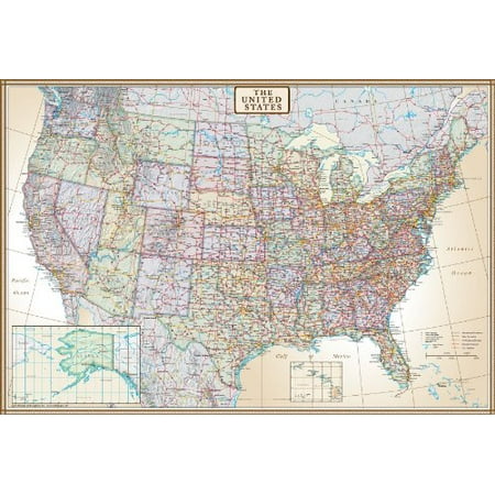 30x42 United States Executive Wall Map - Laminated