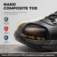 thumbnail image 2 of NORTIV 8 Men's Composite Toe Work Boots, Waterproof Non-Slip, Lightweight Anti-Fatigue (ASTM F2412-24), 2 of 7