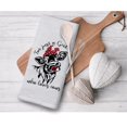 thumbnail image 4 of SPXUBZ Kitchen Towels, Country Farmhouse Cow Red Lips Green Flowers for Home Kitchen Decor Housewarming Gift Towel Set of 2, 4 of 5