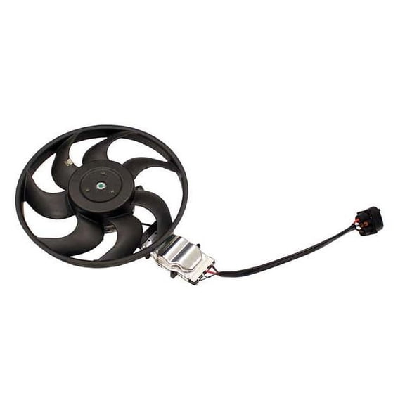 Left A/C Condenser Fan Assembly - Compatible with 2004 - 2010 Volkswagen Touareg 2005 2006 2007 2008 2009