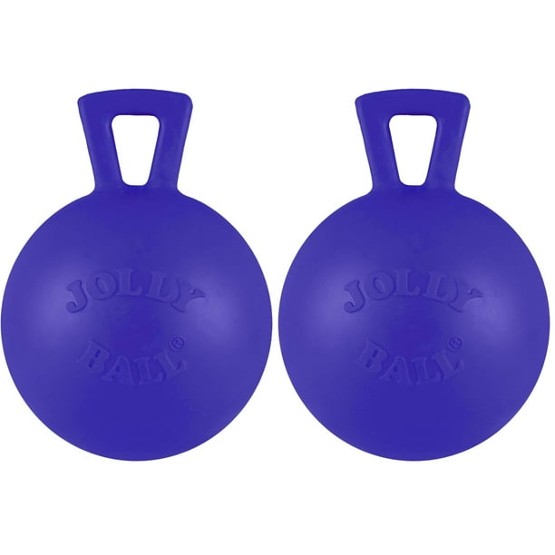 Pelota para Perro Jolly Pets Tug-n-Toss Resistente con Asa Azul