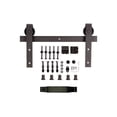 thumbnail image 5 of Coast Sequoia 60 in x 84 in S Series DIY Knotty Wood Double Sliding Barn Door With Hardware Kit (Dark Walnut), 5 of 6