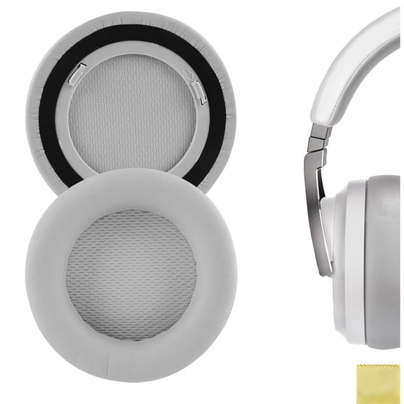 Geekria QuickFit Replacement Ear Pads for Corsair Virtuoso RGB/Wireless SE/Wireless XT Headphones Ear Cushions, Repair Parts (Grey)