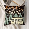 thumbnail image 3 of YINGXI Let's go on an Throw Pillow Case, RV Pillow Case, Gift for Camper, Decorative Cushion Cover for Sofa Couch Bed 20x20in, 3 of 5