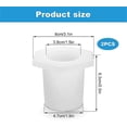 thumbnail image 2 of NOGIS 2pcs Table Umbrella Hole Ring, Outdoor Patio Table Umbrella Hole Insert Plug Silicone Umbrella Replacement Parts for 2-2.5 Inch Patio Table Hole, 1.5" Pool Umbrella Adapter (White), 2 of 7