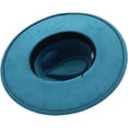 thumbnail image 6 of Fedora Hat for Women Men Big Wide Brim Western Suede Hats with Belt Buckle, 6 of 6