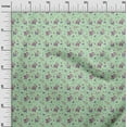 thumbnail image 3 of oneOone Polyester Spandex Mint Green Fabric Floral Sewing Craft Projects Fabric Prints By Yard 56 Inch Wide, 3 of 4