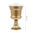 thumbnail image 2 of MOKKHNB 1Ud Florero De Metal Dorado Estable Para Plantas Y Flores En O, 2 of 8