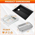 thumbnail image 6 of 69804 Grease Tray with 67047 Catch Pan for Weber Spirit 300 Series Gas Grills,Spirit E310 E320 E330 S310 S320 S330 Grills,Drip Tray with 10 Pack Aluminum Foil Liner,Replace Weber 69804 67047, 6 of 9