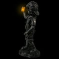 thumbnail image 3 of Northlight 18" Black & Bronze Boy with Cell Phone Solar Powered Outdoor Garden Statue, 3 of 6