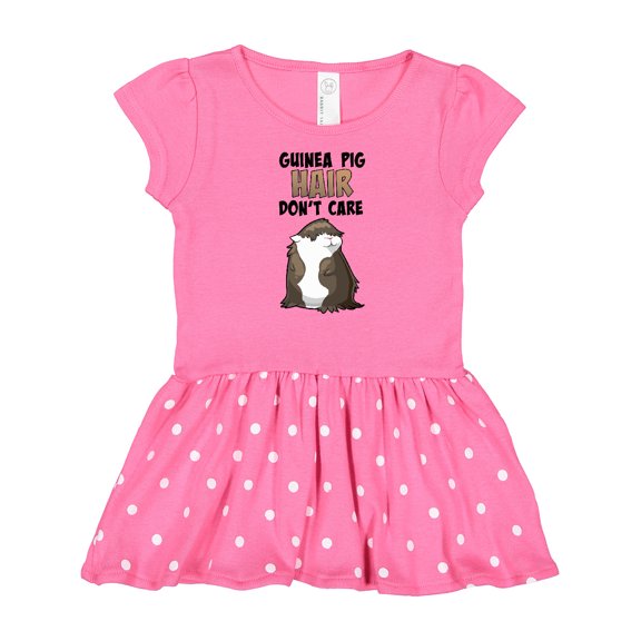 Inktastic Guinea Pig Hair Don't Care Gift Baby Girl Dress