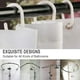 thumbnail image 4 of Cortina de ducha antimoho, cortina de baño impermeable, cortina de ducha de poliéster malva, cortina de baño de tela lavable a máquina con ganchos para baño, 180x180cm, 4 of 5