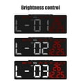 thumbnail image 6 of YIMWNYI Digital Alarm Clock with LED Display, Date, Time, Temperature, and DST Function, Adjustable Brightness, Dual Power Supply (Battery or Plug-In), Energy Efficient, Modern Design, 6 of 6