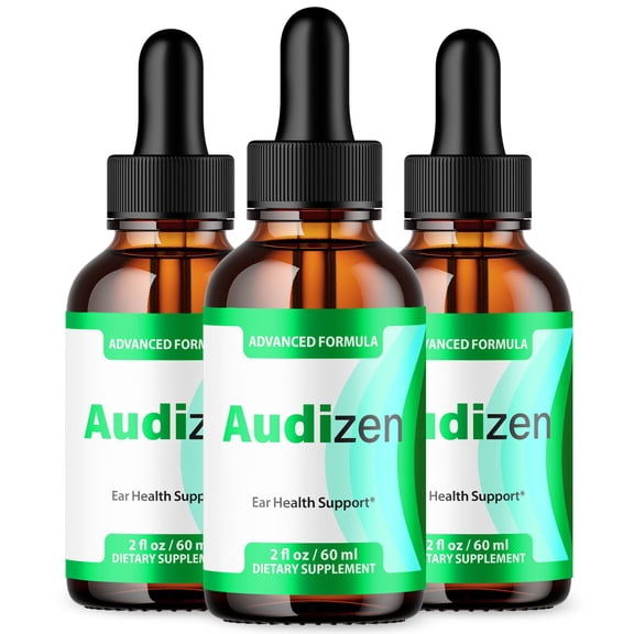 Audizen Ear Health Support Drops Natural Formula Healthy Hearing Supplement 90 Servings