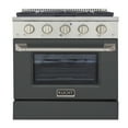 thumbnail image 2 of 30 in. 4.2 cu. ft. Propane Gas Range with Convection Oven in Cement Gray, 2 of 11