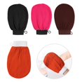 thumbnail image 1 of 4 guantes exfoliantes para cuerpo y rostro, limpian y purifican naturalmente tu piel (negro + marrón + naranja + rojo rosa) Rojo Verde Cocina, Decoración y Otros, 1 of 3