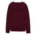 thumbnail image 2 of A2Y Women's Causal Basic Simple Zip Up Hoodie Sweat Jacket Burgundy L, 2 of 5