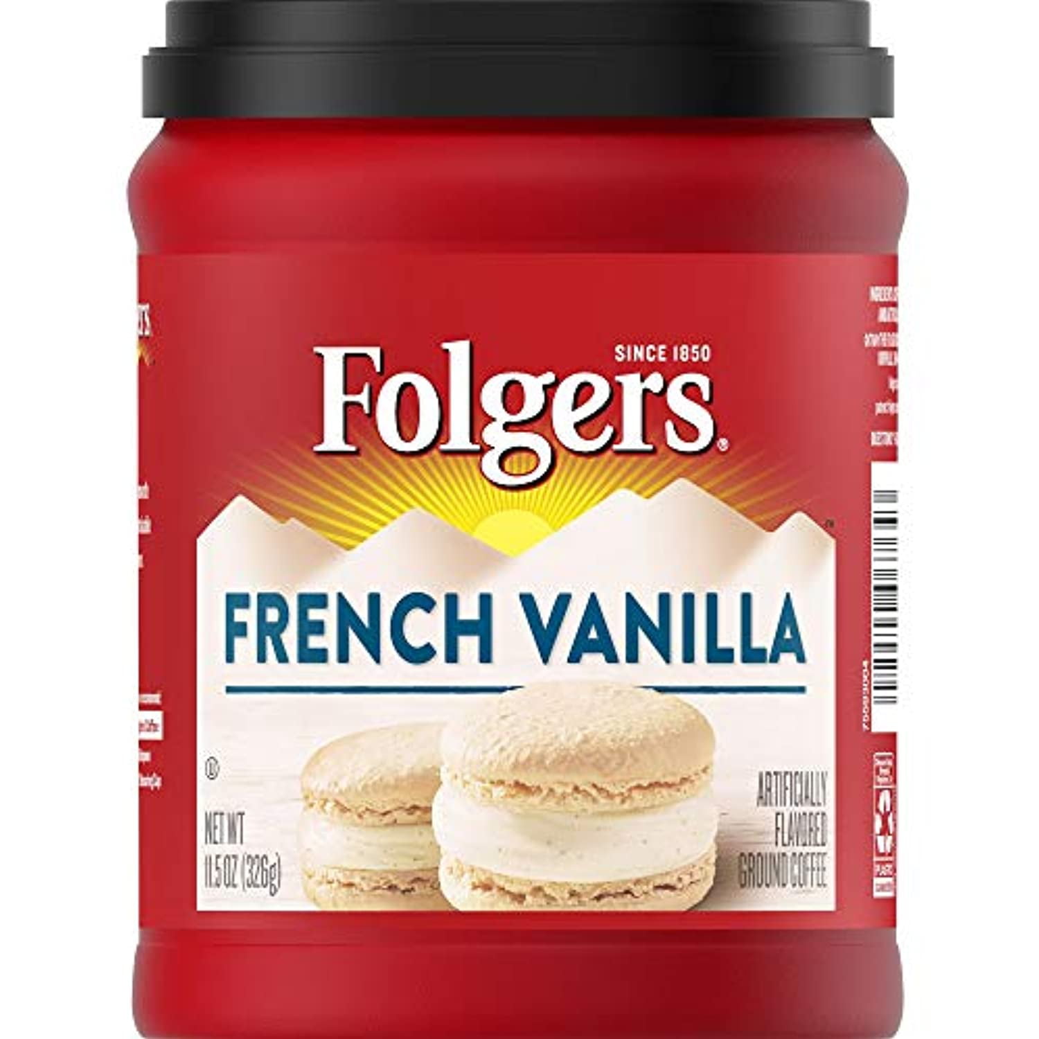 Folgers French Vanilla Flavored Ground Coffee, 11.5 Ounces