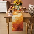 thumbnail image 2 of Burnt Orange Ombre Clouds Table Runner 72 Inches, Modern Abstract Gradient Cloud Bed Runner Dresser Scarves Tabletop for Indoor Outdoor Parties/Ceremony/Banquet, 14" x 72", 2 of 9