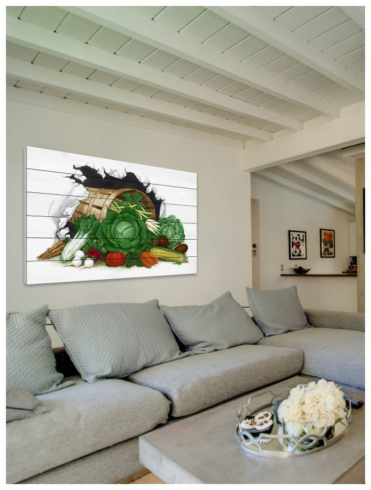 Marmont Hill "Veggies" Painting Print on White Wood