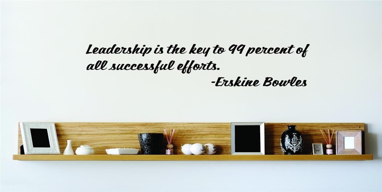 Do It Yourself Wall Decal Sticker Leadership Is The Key To 99 Percent