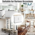 thumbnail image 5 of Costway Rolling Kitchen Cart Island Heavy Duty Storage Trolley Cabinet Utility White, 5 of 11