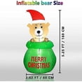 thumbnail image 3 of 5FT Christmas Inflatable Teddy Bear Decoration, Outdoor Halloween Blow Up Decorations for Garden Lawn Decor, 3 of 5
