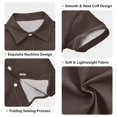 thumbnail image 3 of Dailycode Small Short Sleeve Button Down Shirts Coffee Brown Casual Shirt 3-10 Years, 3 of 9