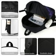 thumbnail image 4 of The Undertaker Backpack, 17 Inch Laptop Backpack, Water-Resistant BookBag, Adjustable Shoulder Straps, Durable 600D Polyester, 4 of 9