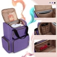 thumbnail image 2 of Organizador de esmaltes de uñas LUXJA, mochila con capacidad para 70 botellas, color morado, 2 of 8