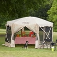 thumbnail image 6 of CLAM Quick-Set Pavilion 12.5 Foot Portable Outdoor Canopy Shelter, Tan, 6 of 11