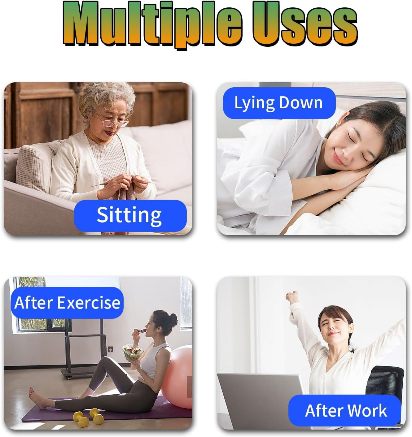 Triple Method Massager – 3-in-1 Therapy with Vibration & 5 Heat Levels, Boosts Circulation, Relieves Neuropathy, Plantar Fasciitis, Tendinitis & Chronic Foot Pain