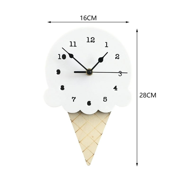 Wall Clock, Wall Decorative Clock, Household, Simple, Ice Cream