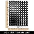thumbnail image 2 of Bike Bicycle Doodle 200+ Round Stickers - Black - Gloss Finish - 0.50" Size, 2 of 3