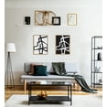 thumbnail image 5 of Kate and Laurel Sylvie Bold Sophisticated Abstract Black and White Stroke Framed Canvas Wall Art Set by The Creative Bunch Studio, 2 piece 18x24 Natural, Modern Striking Brushstroke Art Set for Wall, 5 of 6