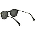 thumbnail image 3 of Round Panto Retro Sunglasses - Black Frame / Smoke Lens, 3 of 4