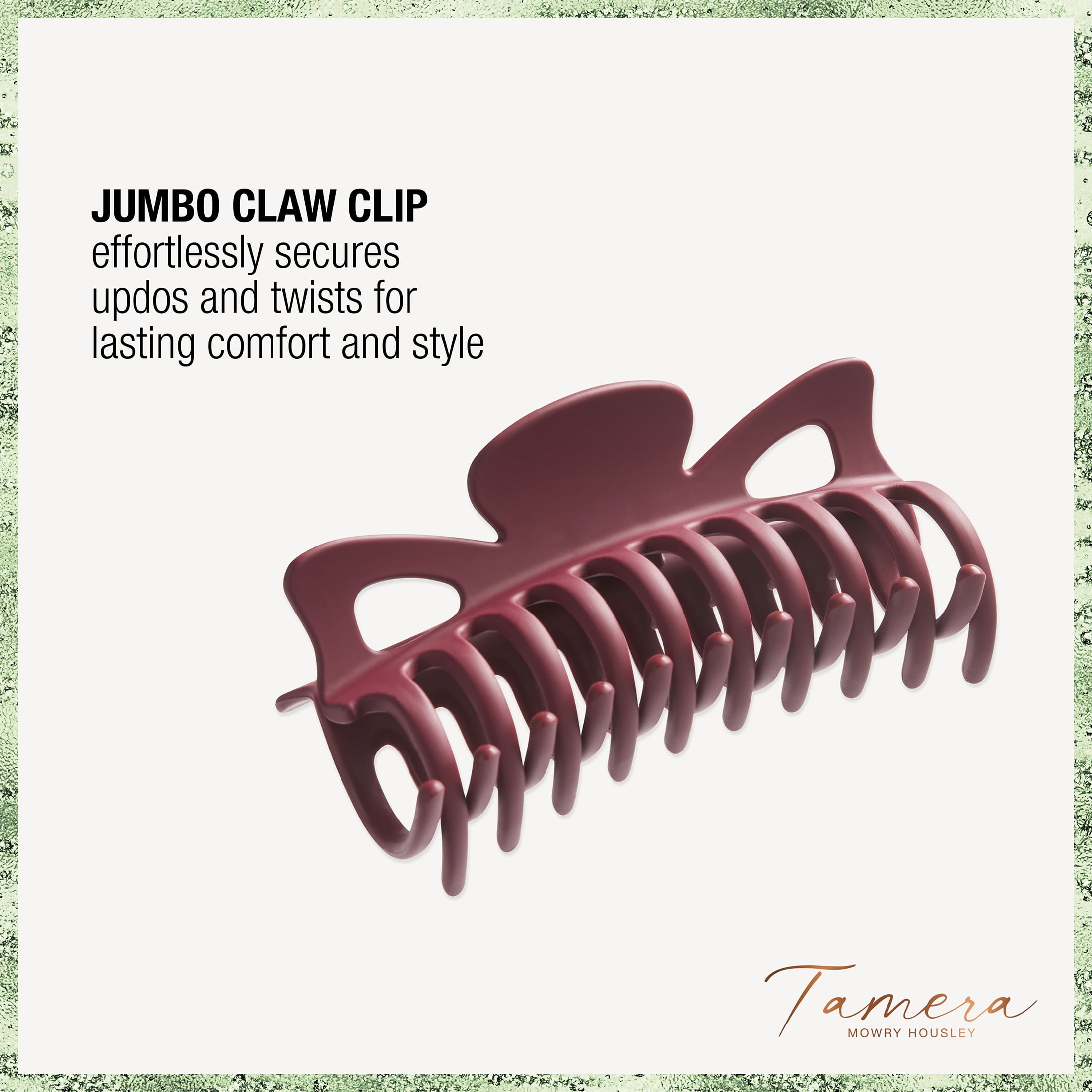 Scunci x Tamera Mowry Housley Jumbo Claw Clip, Pink, 1 Count