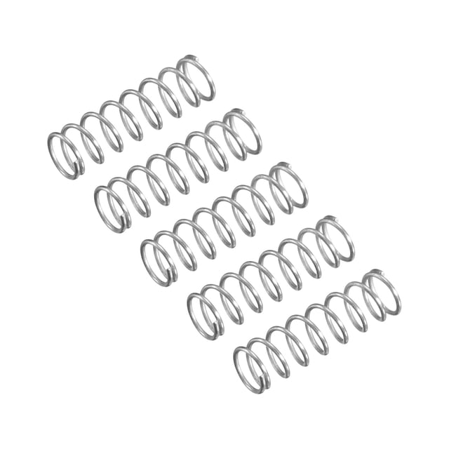 Unique Bargains Ressort de Compression, Lot de 5 en Acier Inoxydable 304, Diamètre 3 mm, Fil 0,3 mm, Longueur 10 mm