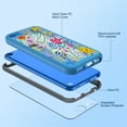 thumbnail image 3 of iPod Touch 7 Case, iPod Touch 6 5 Case with Screen Protector, Slim Bumper Hard Case for Apple iPod Touch 5 / 6th / 7th Generation, Blue, 3 of 8