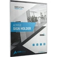 thumbnail image 3 of AdirOffice Clear Acrylic Sign Holder Wall Mount Frame, Ad & Office Sign 12-Pack, 8.5x11", 3 of 9